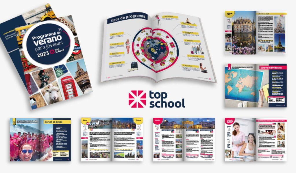 diseño catálogo Top School