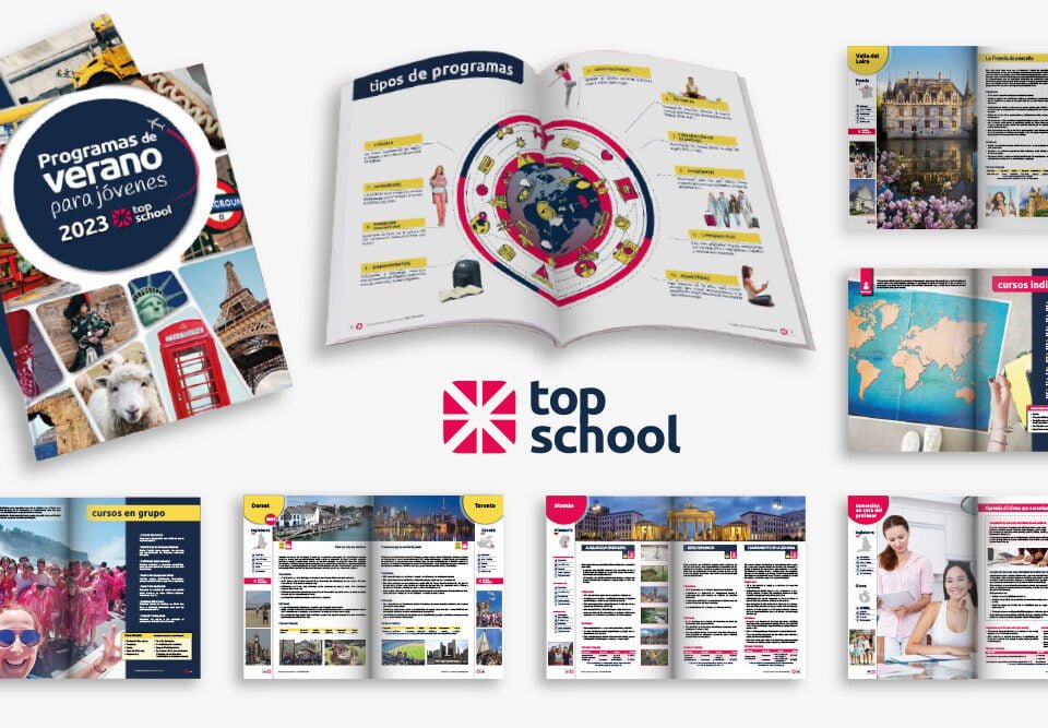 diseño catálogo Top School