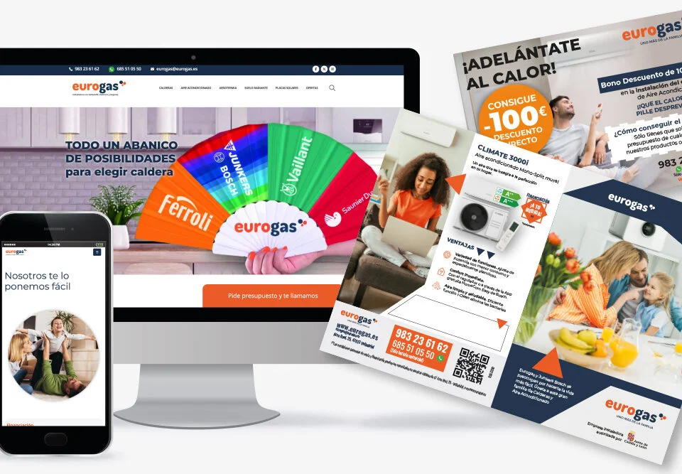 diseño gráfico y diseño web eurogas