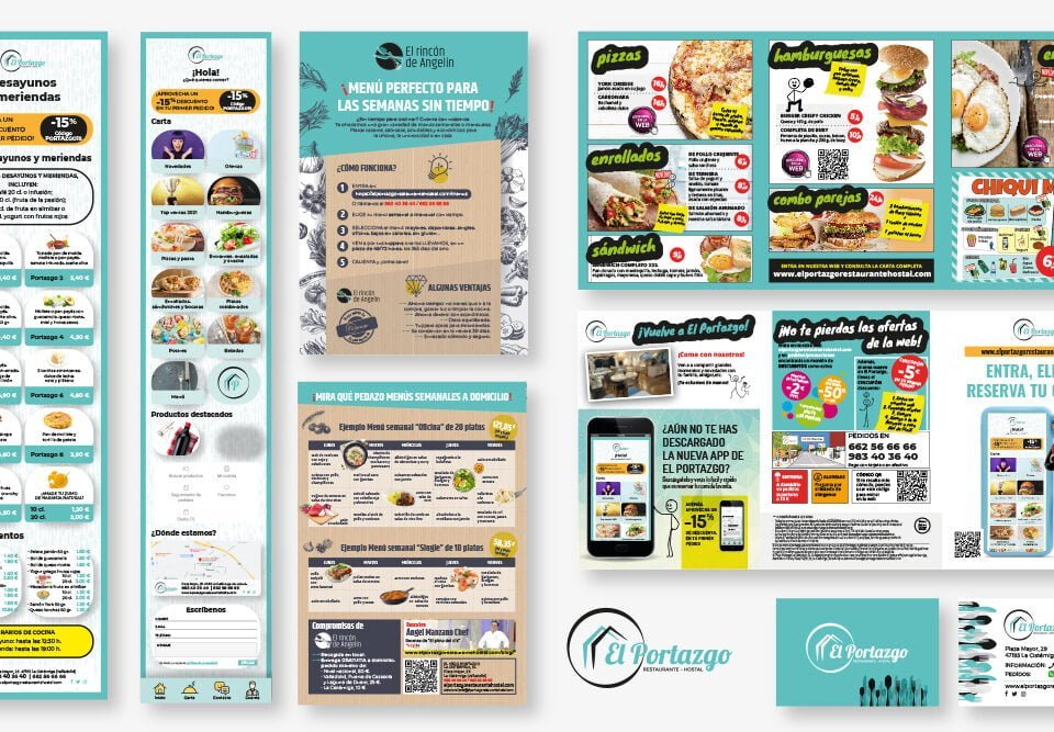 diseño de carta para restaurante