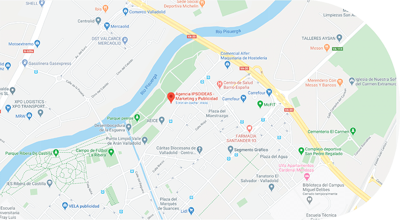 mapa agencia de publicidad IPSOIDEAS