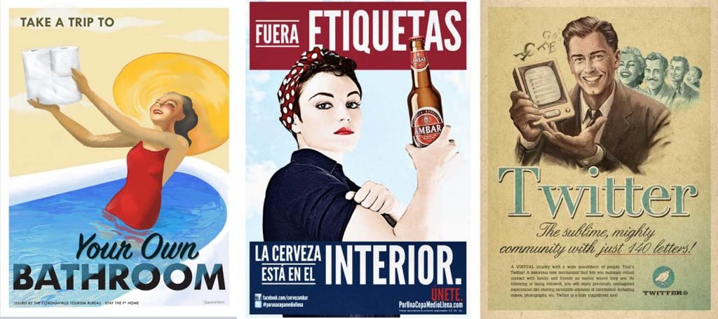 imagen publicidad retro