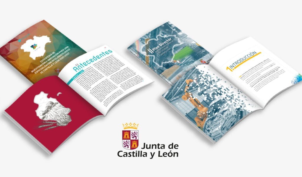 diseño de revista para la Junta de Castilla y León