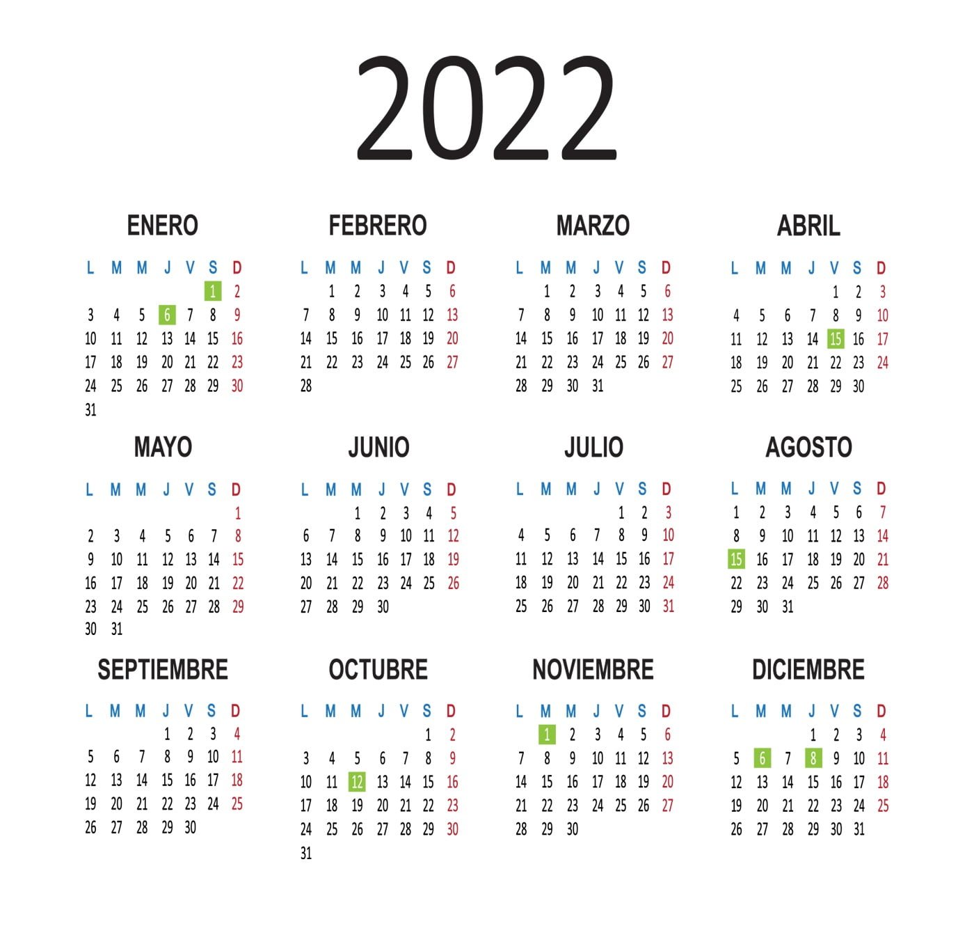 El Calendario Laboral De 2022 Ya Es Oficial Incluye 12 Festivos Hot