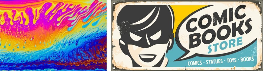 Tendencias en diseño gráfico 2024 psicodelia