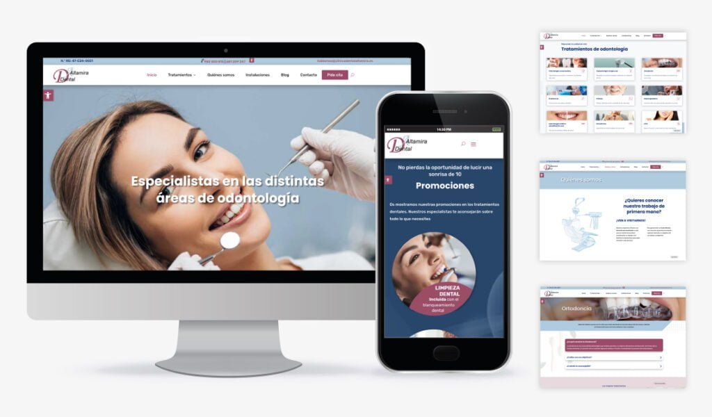 Diseño web clínica dental