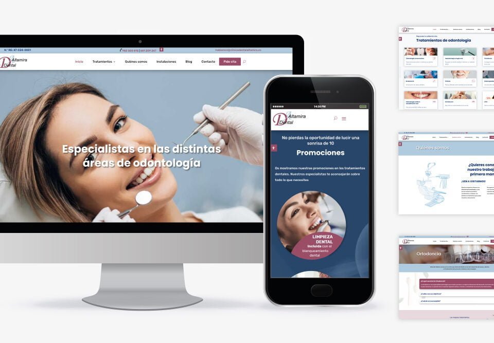 Diseño web clínica dental