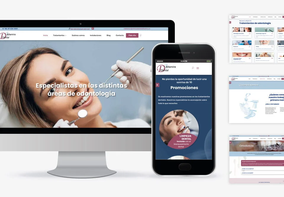 Diseño web clínica dental