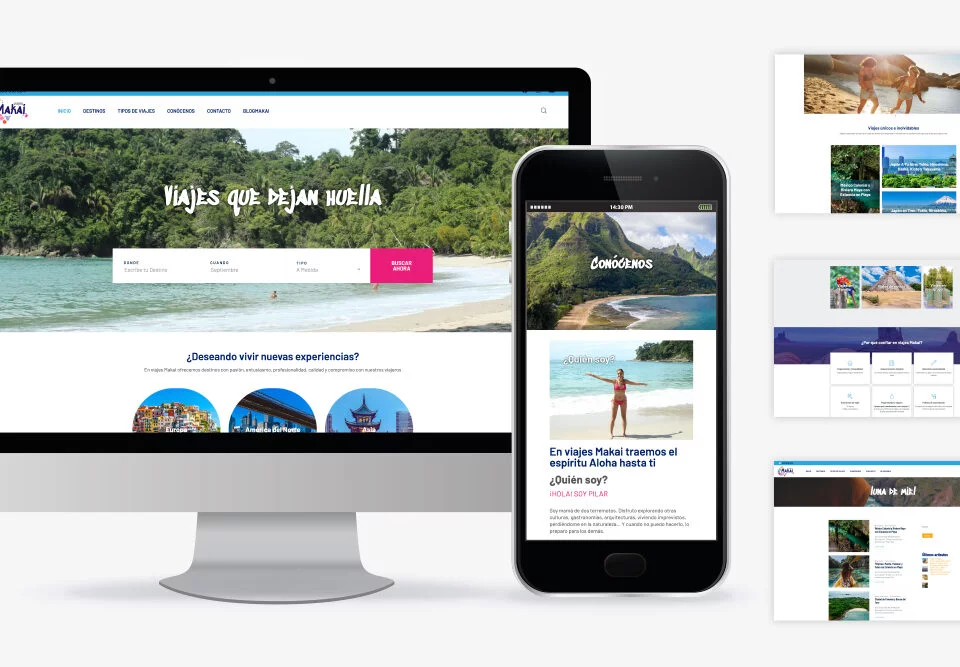 web para agencia de viajes