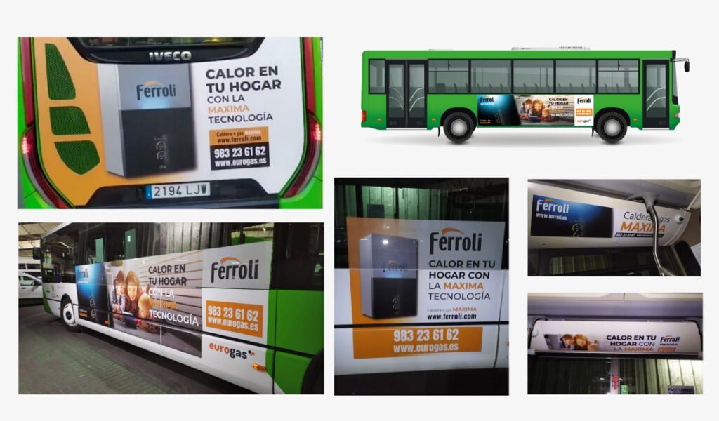 diseño de publicidad exterior para autobuses