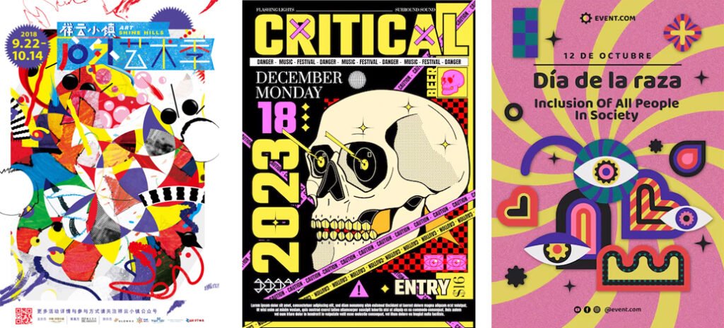 tendencias diseño gráfico 2025. Maximalismo