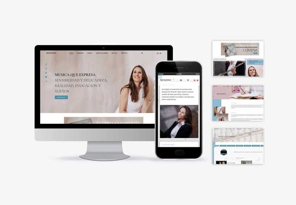Katrina Penman: Una web para una flautista internacional