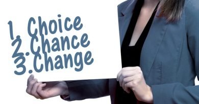 imagen de mujer empresaria 1. elección 2. oportunidad 3. cambio